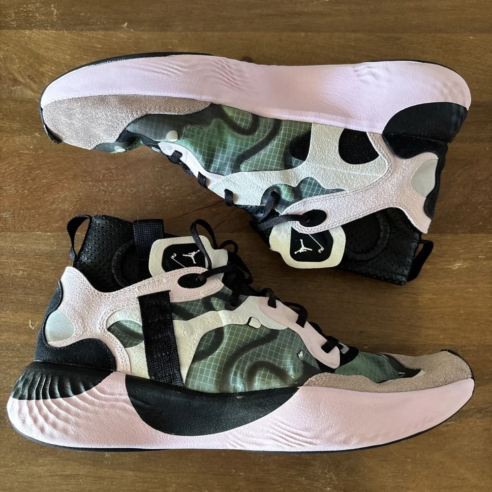 Jordan Delta 3 Mid Pink Prime Anthracite Men's Sneakers Size 10 GUC
